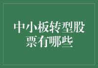 谁说投资只是大企业的游戏？一招教你发掘中小板转型股！