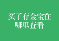 买了个存金宝，我把它藏哪儿去了？