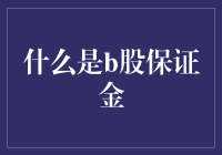 你问我什么是B股保证金？我问你什么是B股？