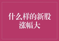 什么样的新股涨幅大？公司发展潜力、市场热度和估值水平是关键因素