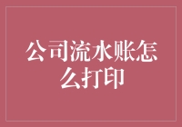 公司流水账打印指南：信息化时代的财务管理