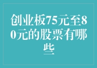 中国创业板市场中75元至80元区间内表现突出的个股分析