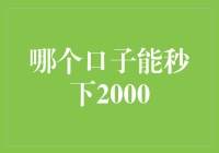 拓宽融资渠道：哪个平台能真正实现秒下2000？