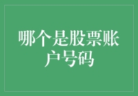 股票账户号码，是银行账单上的鸡翅膀吗？