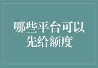 金融科技的飞跃：哪些平台可以先给额度？分析与洞察