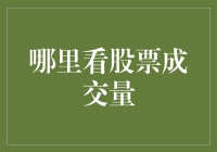 股票成交量：如何精准获取与解读信息