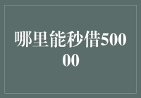 如何以更智能的方式在紧急情况下秒借50000元