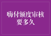 嗨付额度审核周期分析与应对策略