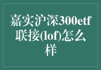 嘉实沪深300etf联接(lof)：市场风云中的稳健选择