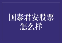 国泰君安股票投资价值分析：市场领航者的未来前景