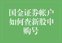 话说国金证券账户里的神奇申购号：如何查询新股申购号的奇幻之旅