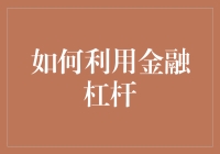 如何利用金融杠杆：工具、策略与风险控制