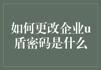 如何安全且专业地更改企业U盾密码：全面指南