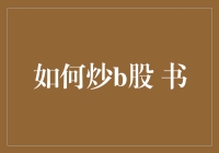 如何炒b股：一本投资学子手册