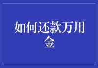 还款万用金：策略与技巧