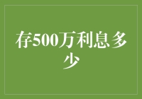 500万存款产生的利息：理财策略与现实考量