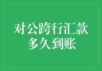 对公跨行汇款到账时间解析与优化策略