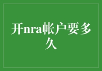 开NRA账户的全流程解析：从申请到审核，需要多长时间？