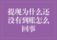 提现为什么还没有到账？原因分析及解决方法