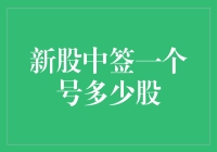 A股新股中签规则及单签中签股数解析