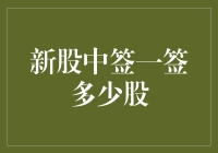 新股中签的那些事儿：一签多少股？