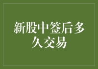 新股中签后多久交易：揭示新股上市全流程