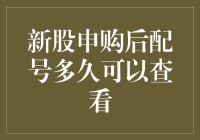 新股申购后配号出结果时间分析与解读