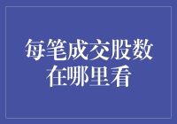 深入解析：每笔成交股数的查询与理解