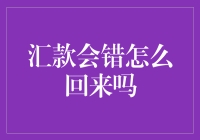 汇款错误怎么办？教你如何挽回损失