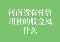 河南省农村信用社的股金构成与作用探析