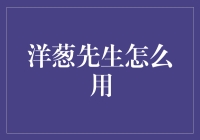 如何利用洋葱先生进行投资决策？