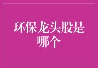 环保龙头股的神秘面纱——投资界的环保大侠