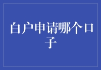 科技赋能，白户申请贷款：哪个口子最靠谱？