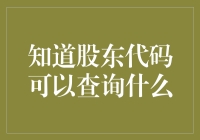 知道股东代码可以查询什么？揭示股东信息查询的奥秘