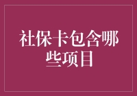 社保卡中的神秘项目：从基础保障到全能服务的全面解析