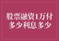 也谈股票融资1万付多少利息，聊点不一样的投资那些事儿