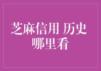 芝麻信用历险记：我去了哪里看我的信用历史？