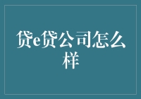 贷e贷公司：互联网金融时代的创新信贷模式