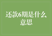 还款6期是什么意思？新手必备知识！