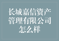 长城嘉信资产管理有限公司：金融资产管理的先锋与典范